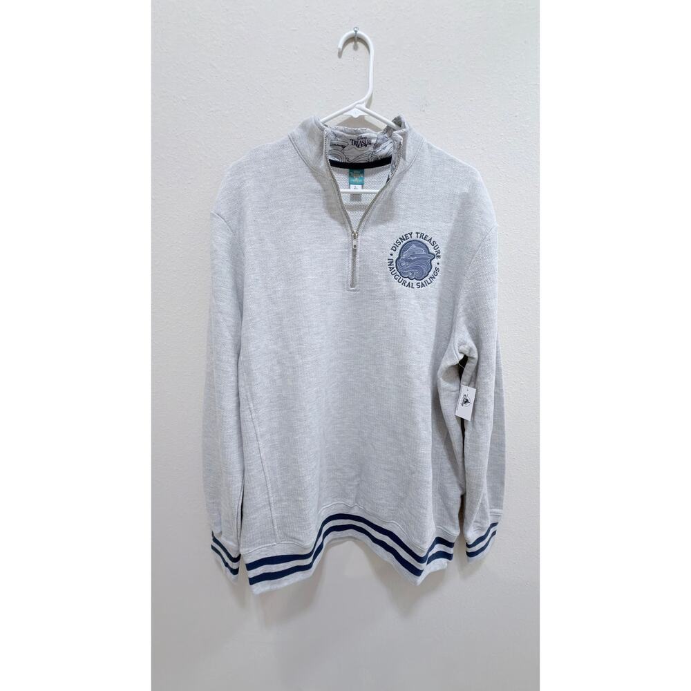 NWT Disney Treasure Inaugural Sailings Quarter-Zip Pullover - Large
